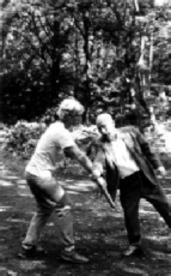 Sawai sensei and Ron Nansink Taikiken shinai